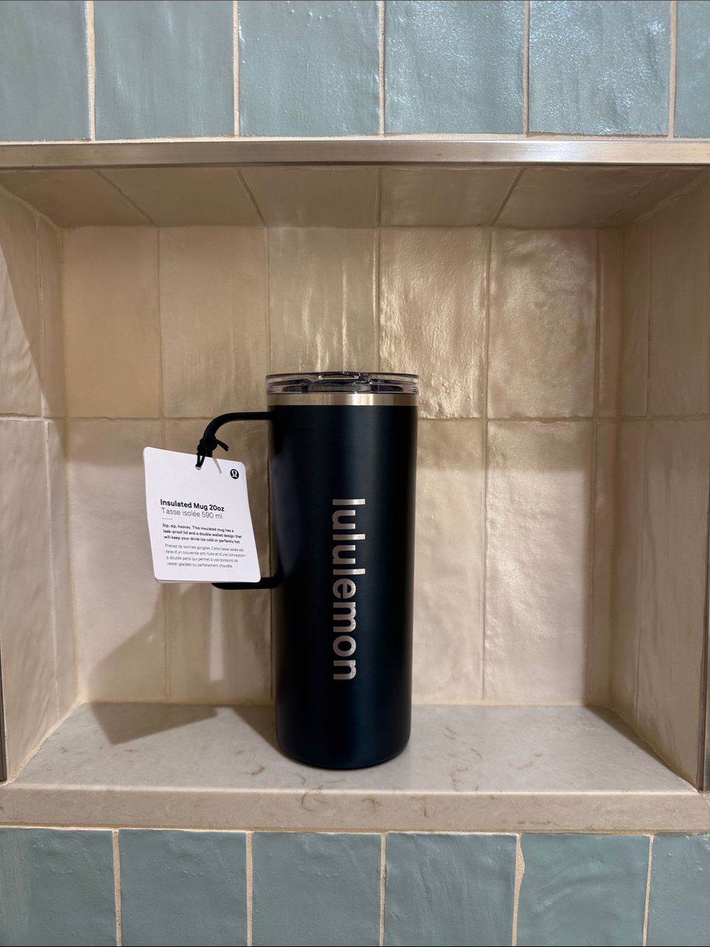Lululemon Insulated Mug 20oz Indochine Teal Travel Cup NWT